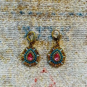 Teardrop Pastel Crystal Earrings